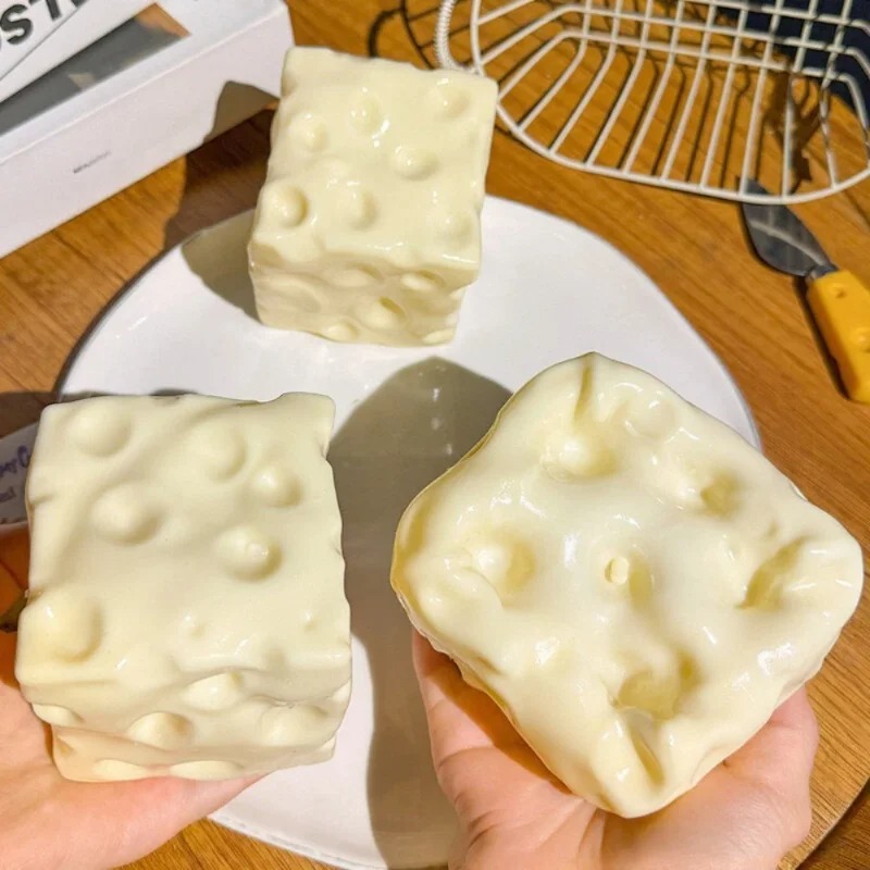 Online Educational Games For Kids - Taba Squishy Cheese Cube Stress Ball