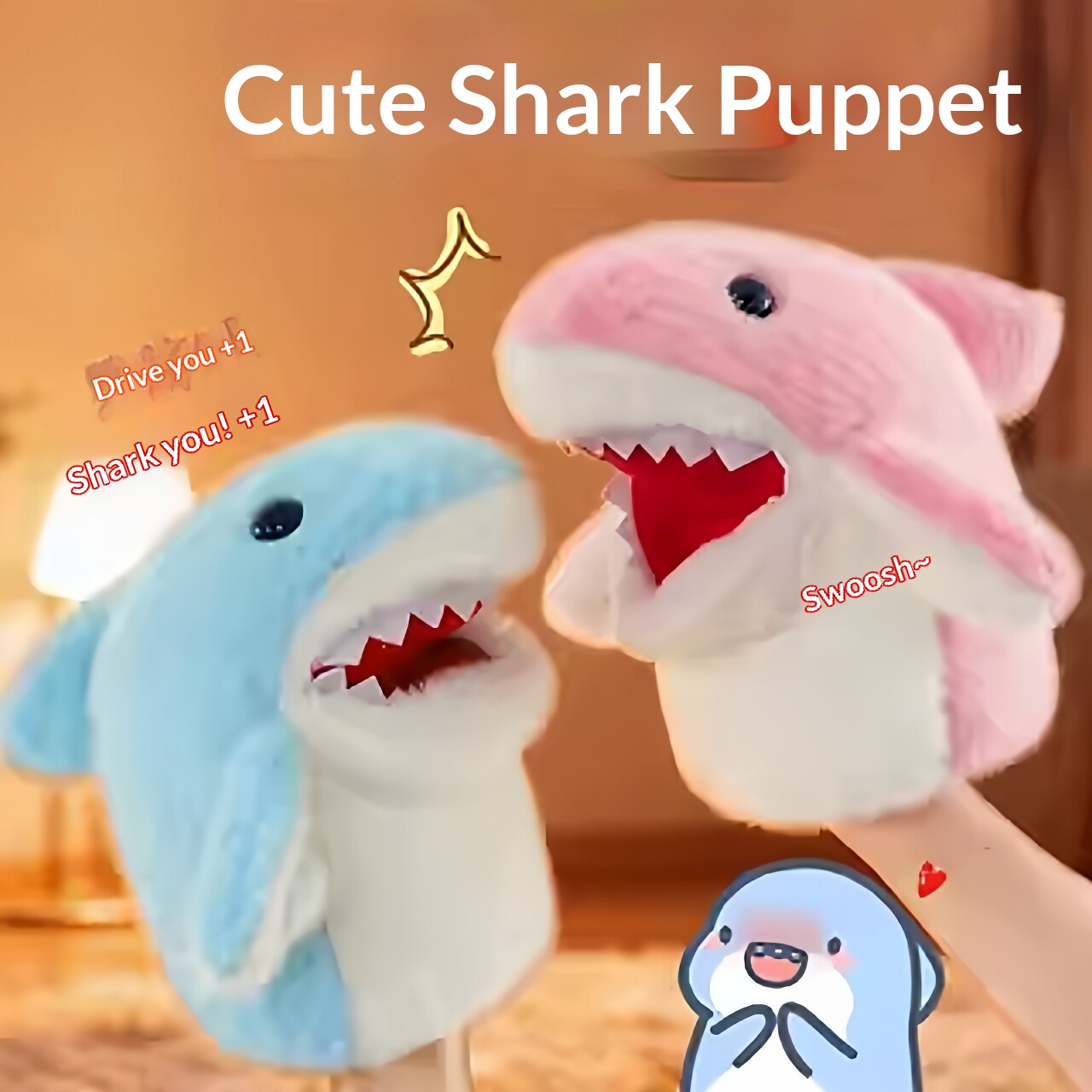 Online Educational Games For Kids - Shark Hand Puppet Plush Shark Arm