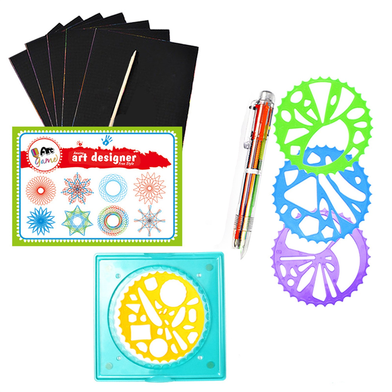 Colorful Spirograph Set Kids M - đánh giá và giá Kids Education Drawing
