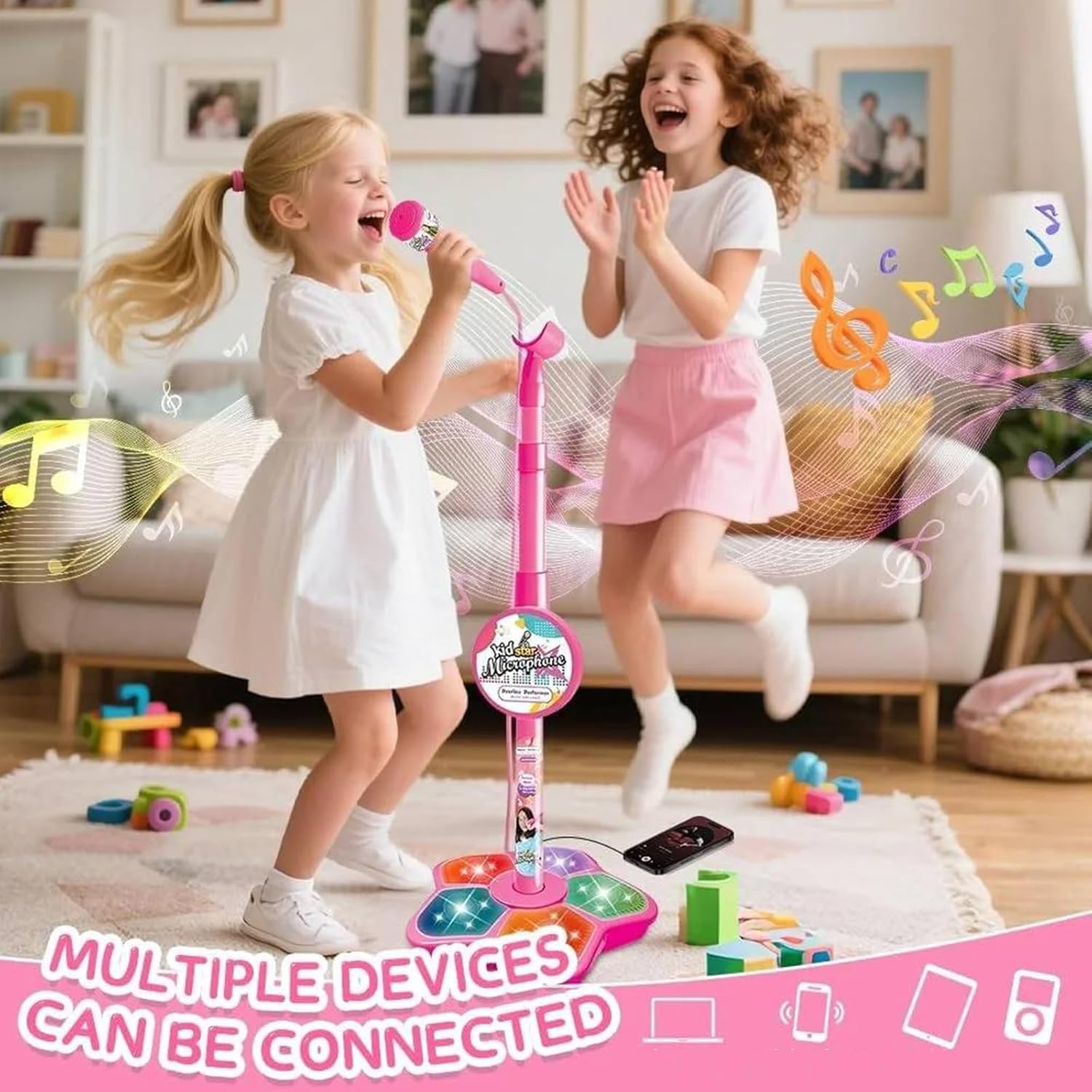Kids Microphone Stand Toy Port - đánh giá và giá Kids Education Phone