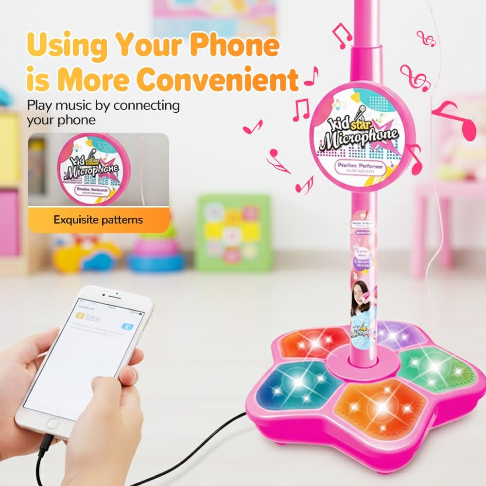 Kids Microphone Stand Toy Port - đánh giá và giá Kids Education Phone