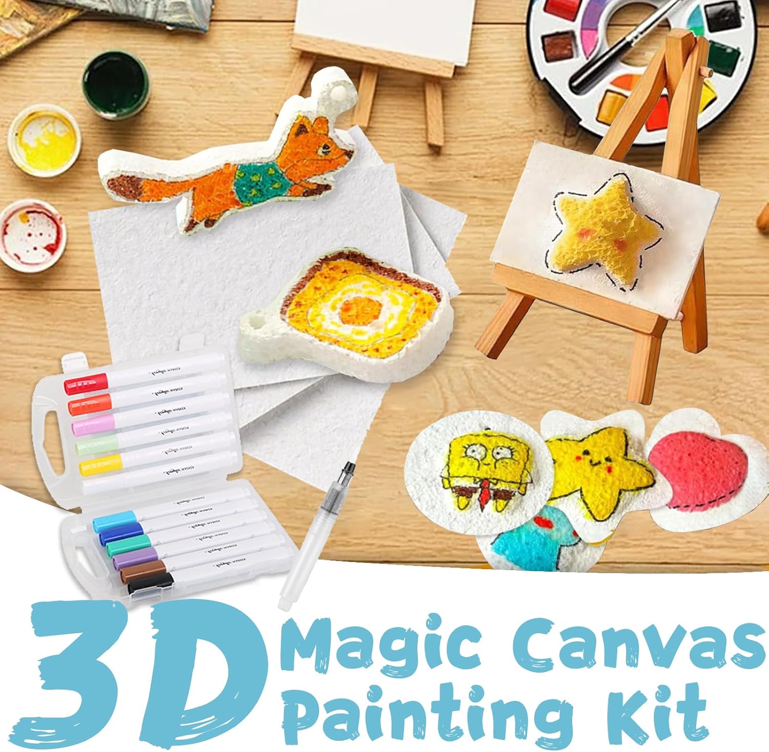 3D Puffy Foam Texture Painting - đánh giá và giá Kids Education Drawing