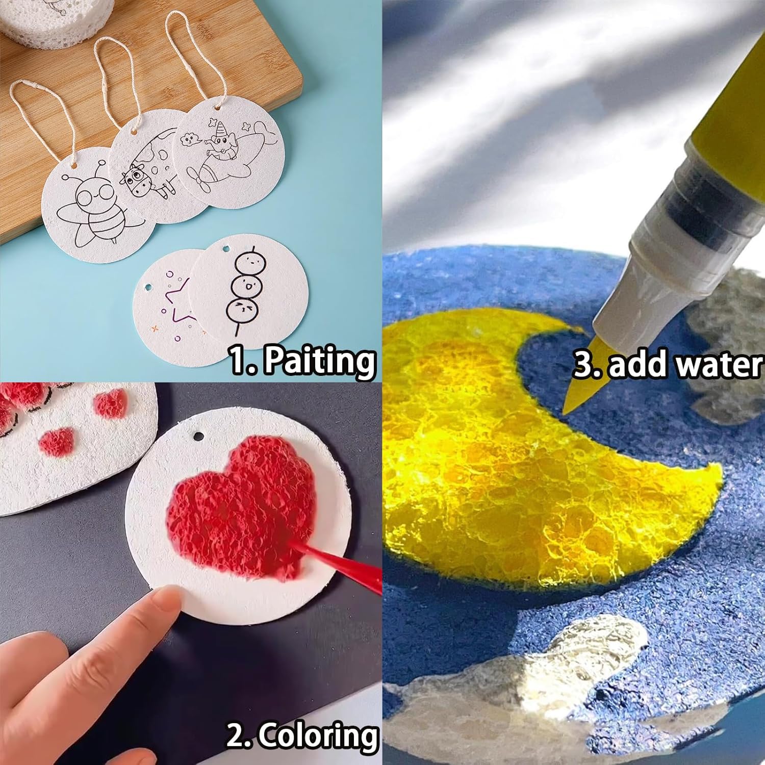 3D Puffy Foam Texture Painting - đánh giá và giá Kids Education Drawing