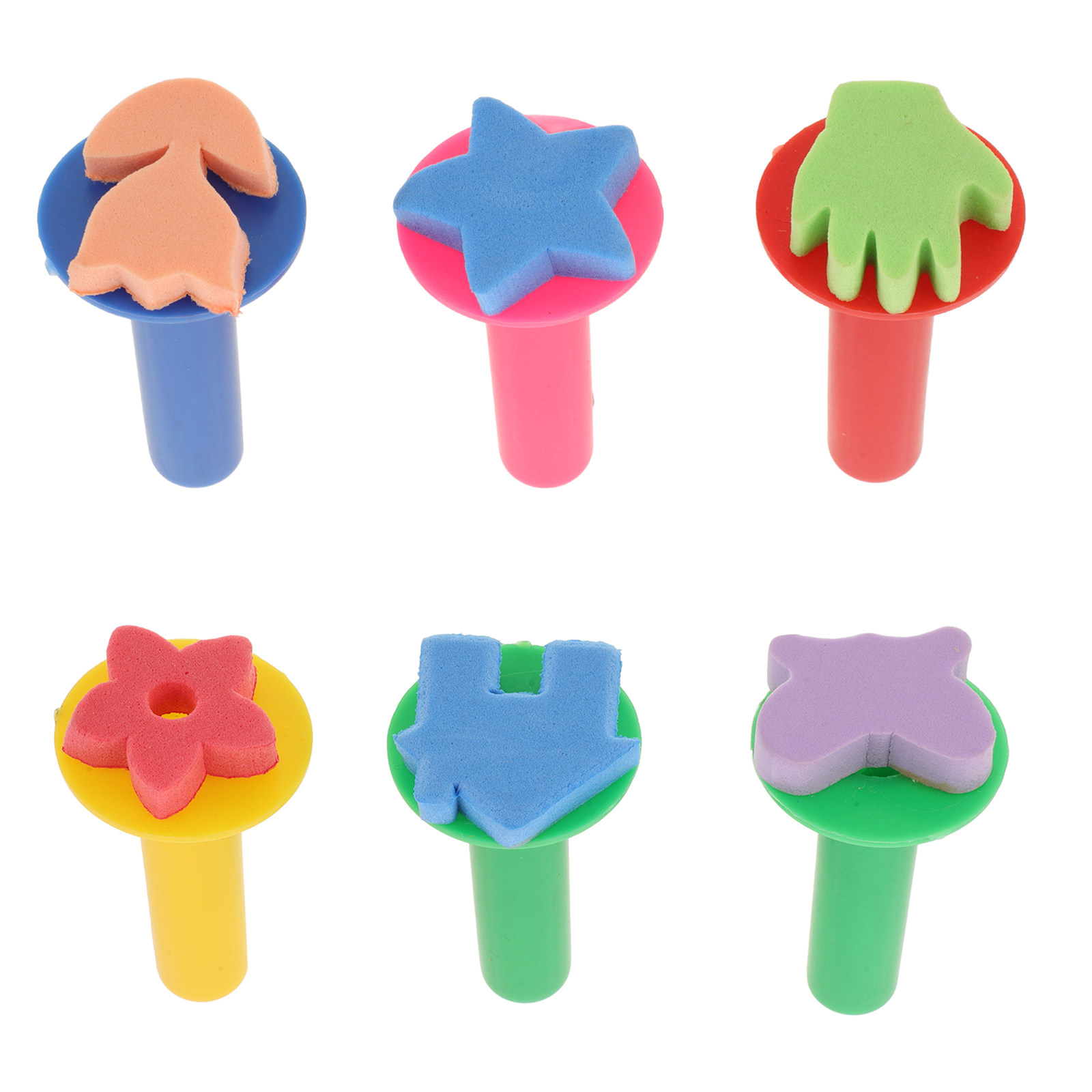 6Pcs Kids Sponge Stamp Set Saf - đánh giá và giá Kids Education Drawing