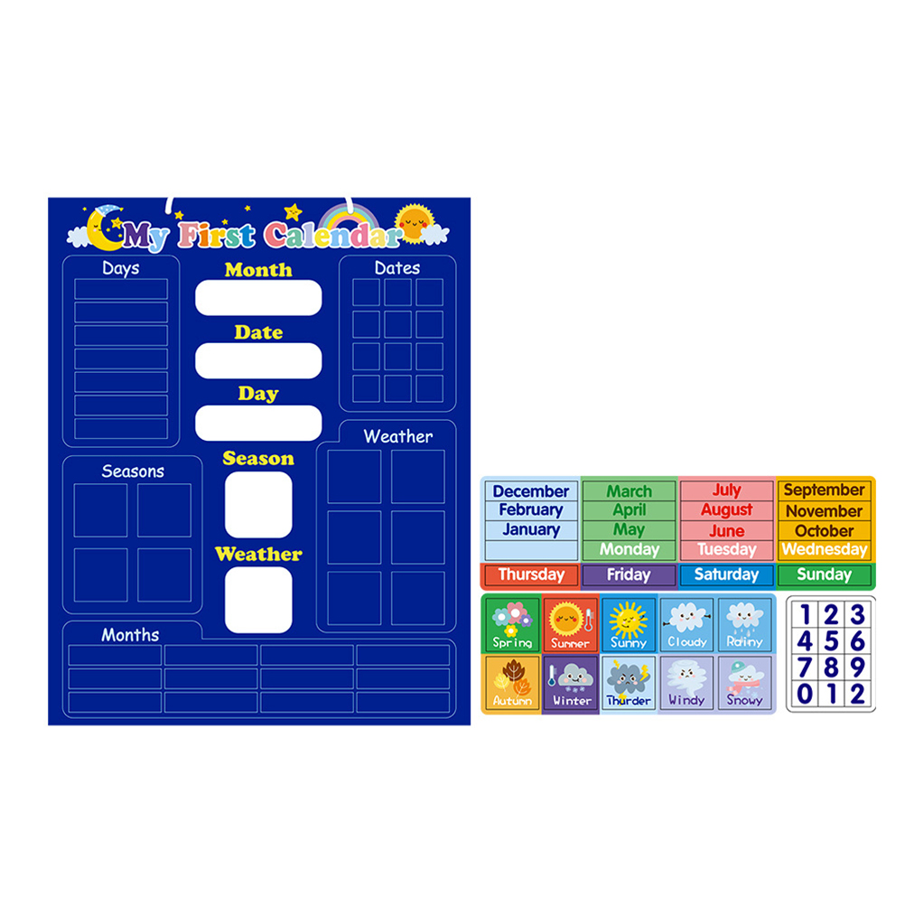 Weather Calendar Board Kids Ed - đánh giá và giá Kids Education Planner