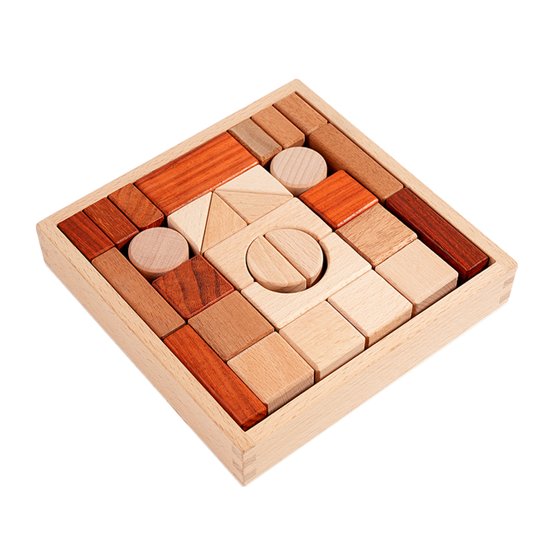 29-Piece Wood DIY Building Blo - đánh giá và giá Kids Education Age