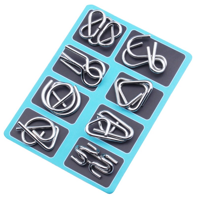 8 Pieces Metal Puzzle Set Clas - đánh giá và giá Kids Education Board