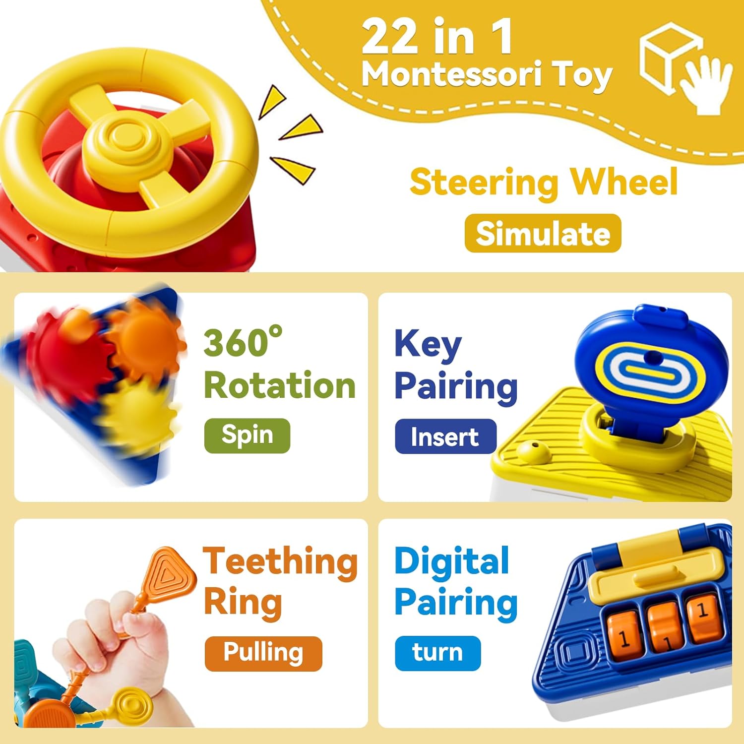 Baby Busy Board Activity Cube  - đánh giá và giá Kids Education Board