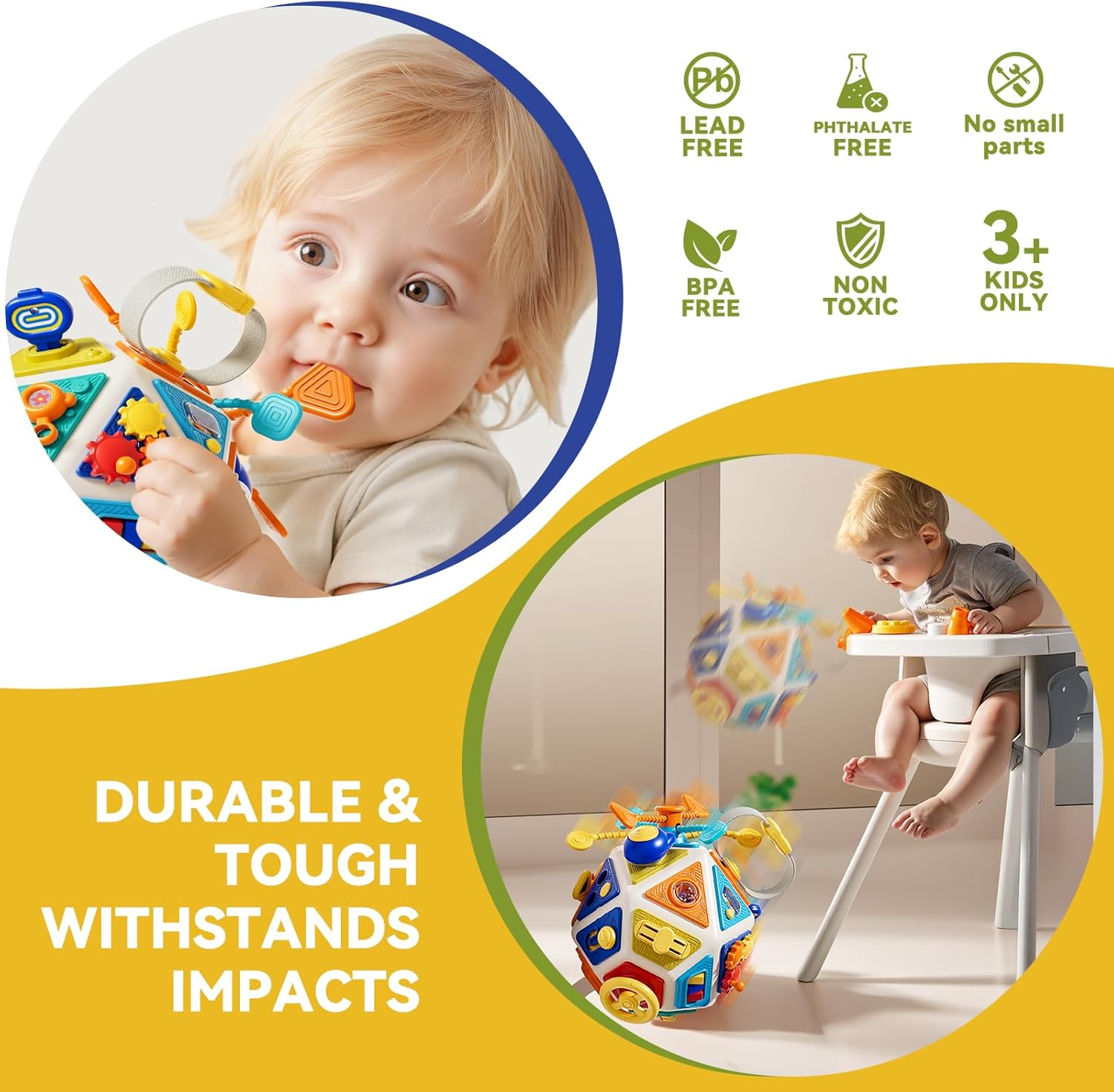 Baby Busy Board Activity Cube  - đánh giá và giá Kids Education Board