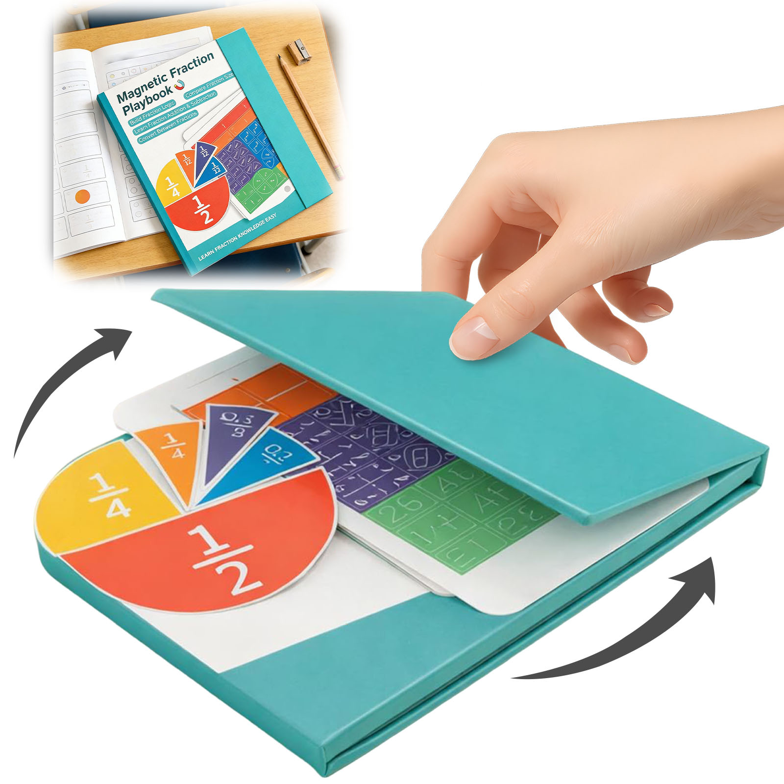 Reusable Magnetic Fraction Pla - đánh giá và giá Math Manipulative Set