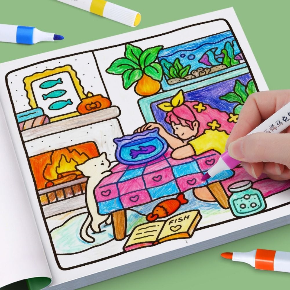Creative DIY Coloring Book Edu - đánh giá và giá Kids Education Drawing