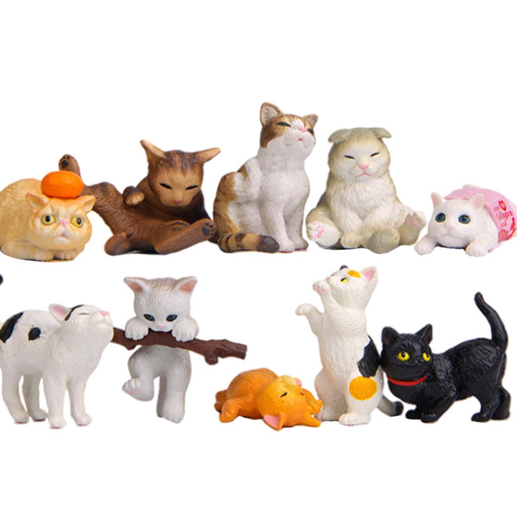10/Set Adorable Cat Figures St - đánh giá và giá Kids Education Learn Tv