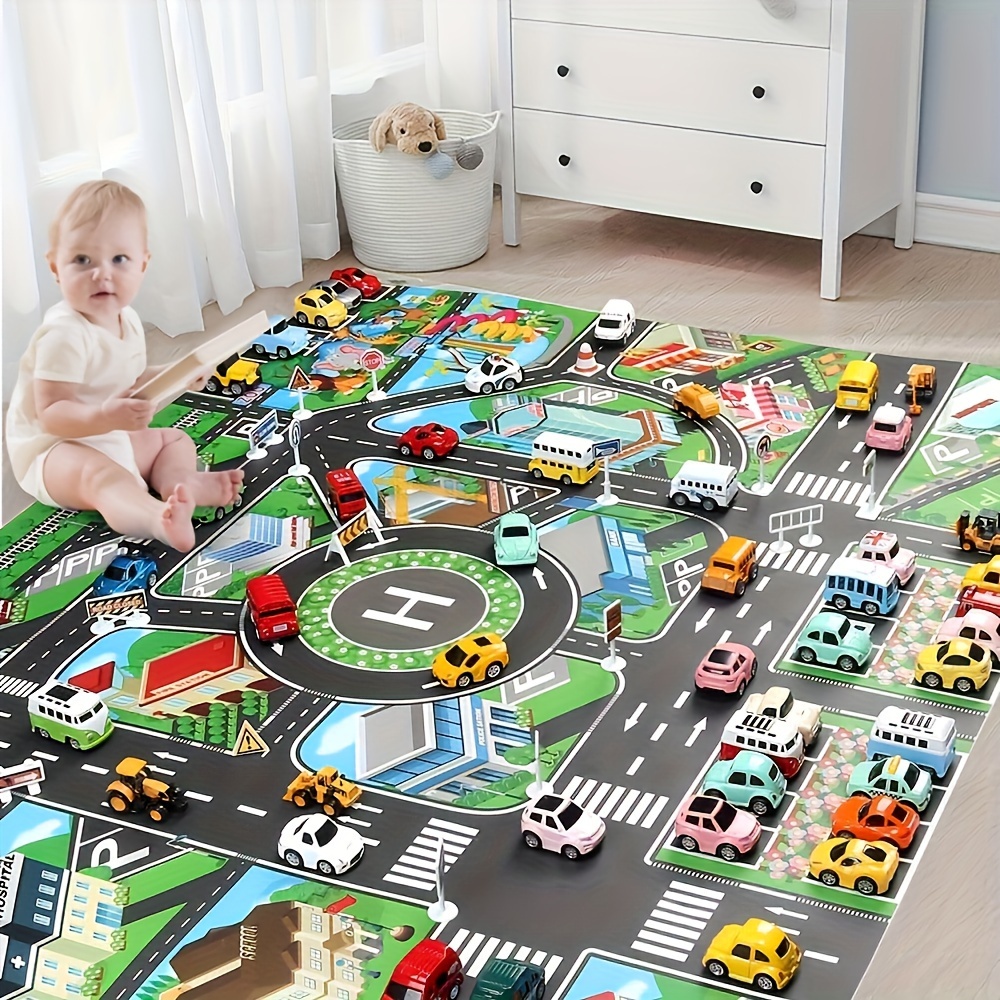 1pc, City Traffic Play Mat, La - đánh giá và giá Kids Educational Game