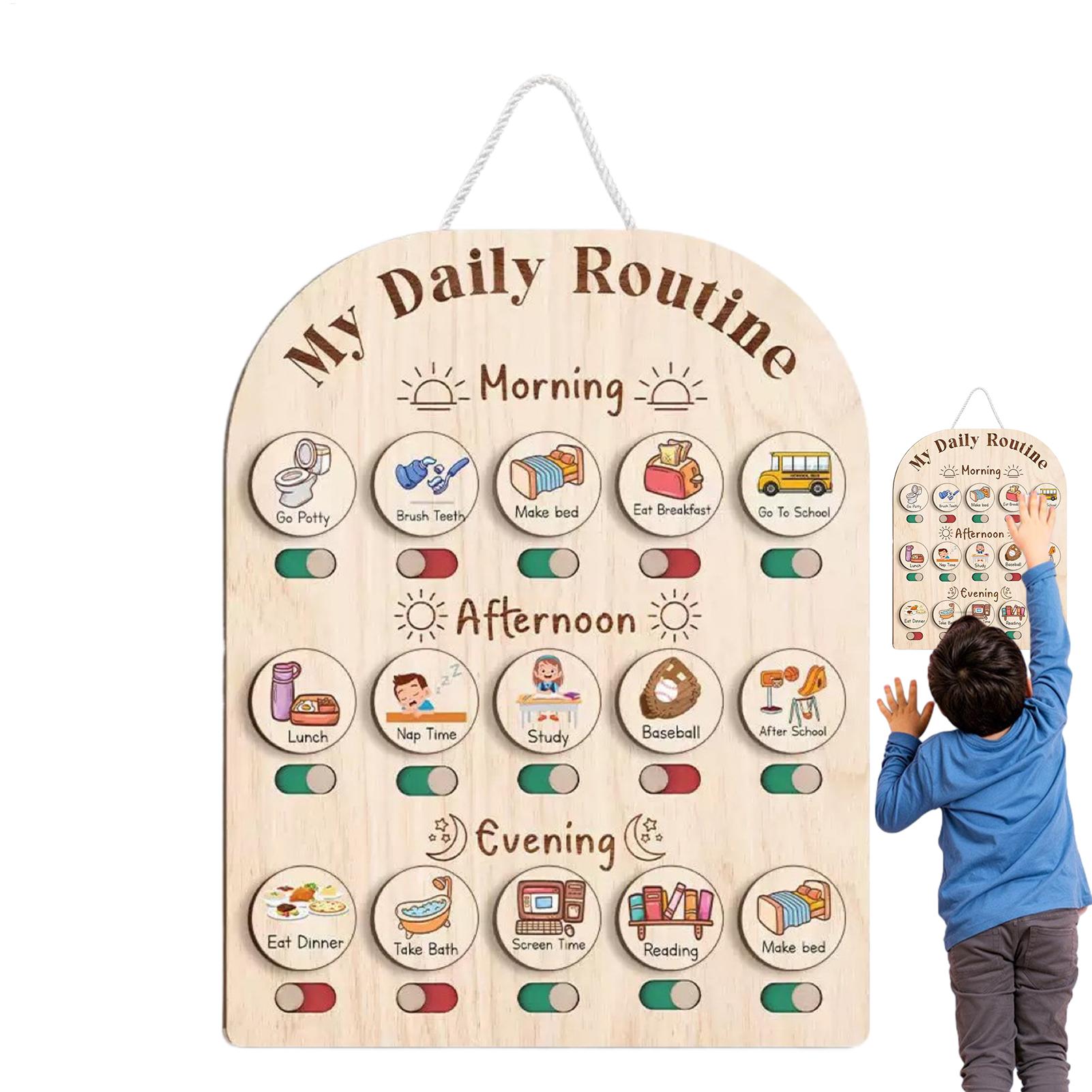Routine Chart for Kids Morning - đánh giá và giá Kids Education Planner