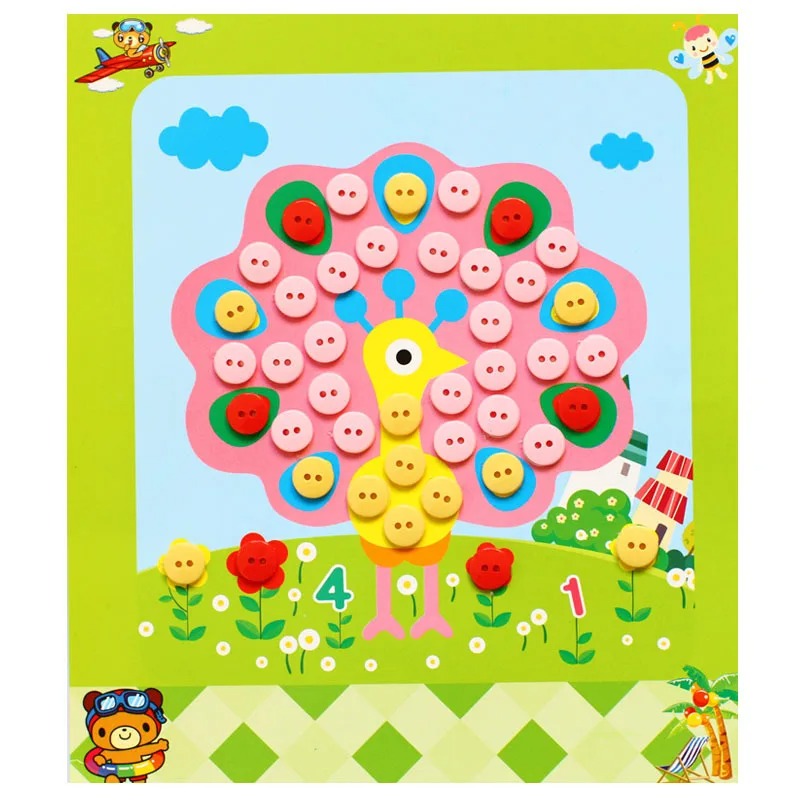 5Pcs/set Children DIY Button S - đánh giá và giá Kids Education Drawing