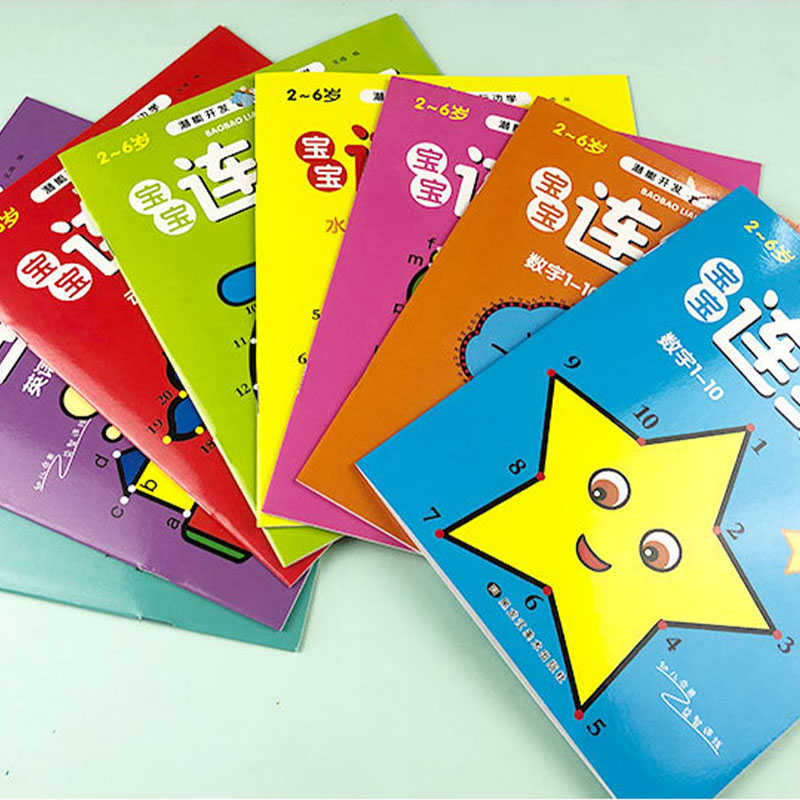 8Pcs Kids Connect the Dots Col - đánh giá và giá Kids Education Drawing